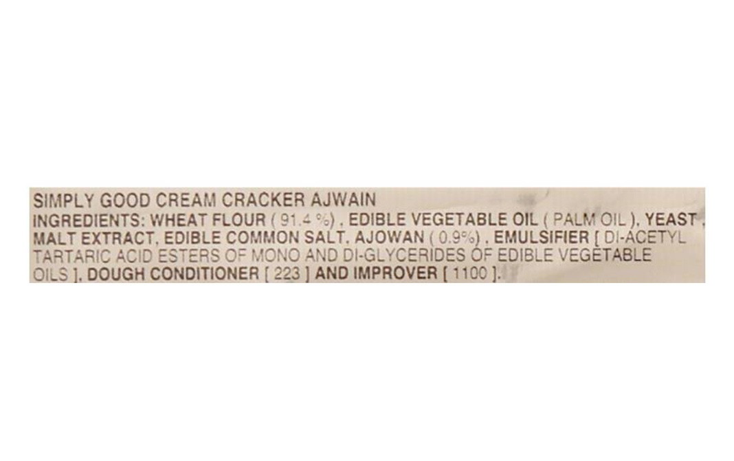 Parle Simply Good Cream Cracker Ajwain   Pack  200 grams